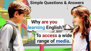English Speaking Practice For Beginners | Daily Use Simple Questions and Answers | Best English