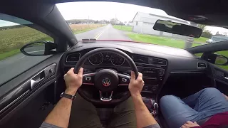 Driving a Volkswagen Golf GTI
