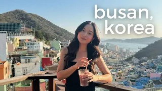 busan travel vlog 🇰🇷 live fish market, sky capsules, busan x the sky, gamcheon culture village
