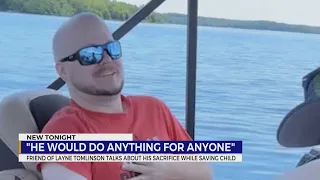 Friends mourn man who drowned while saving child