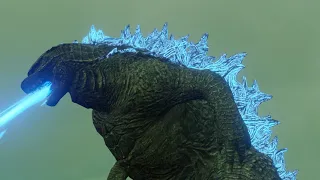 Godzilla Atomic Breath Test 2 - Blender 3d Animation