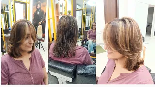 medium layer haircut | butterfly haircut step by step | full tutorial #trending   @IKRAMHAIREXPERT