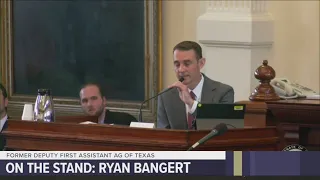 Did Ryan Bangert think suspended Texas AG Ken Paxton had violated his oath of office? "Yes"