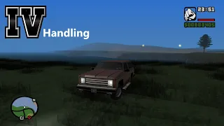 GTA SA - GTA IV Handling Update Mod