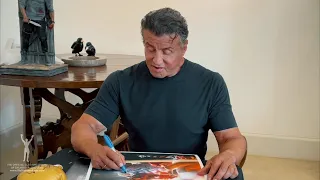 Sylvester Stallone Autographing Memorabilia