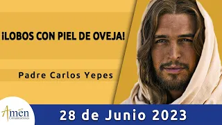 Evangelio De Hoy Miércoles 28 Junio 2023 l Padre Carlos Yepes l Biblia l  Mateo 7,15-20 l Católica