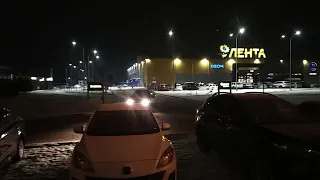 Walking Street At Night/Sound of Some Shots/Krasnoyarsk/Russia