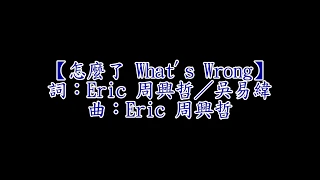 【怎麼了 What's Wrong】Eric周興哲-華劇【你有念大學嗎？】片尾曲 (歌詞Lyrics)(省電版Power Saving)