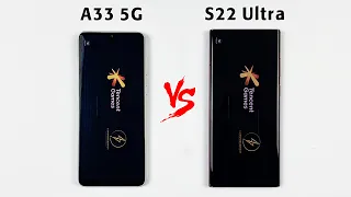 Samsung Galaxy A33 5G vs S22 Ultra SPEED TEST! WOW🔥