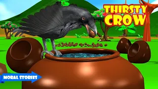 The Thirsty Crow | Aesop's Fables | All-time Favourite Stories |Read Aloud | Read along with Aayush