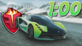 Asphalt 9: Holiday Celebration Event - 1:00.142 Lotus Evija - Icy Loop [Reference]