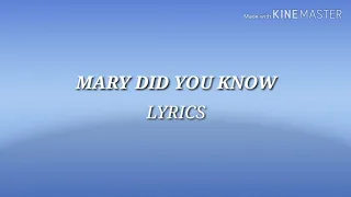 Mary Did You Know Clay Aiken Lyrics