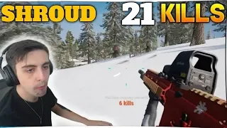 SHROUD PUBG 21 KILLS WIN SOLO vs SQUADS   Highlights