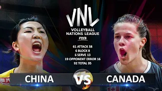 China vs Canada | Women's VNL 2024