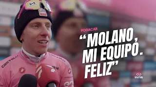 ¡Qué palabras para Molano y su equipo! Victoria Pogacar. Etapa 15 Giro d'Italia