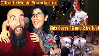 Kids Cover 46 and 2 by Tool / O'Keefe Music Foundation (REACTION) with my wife
