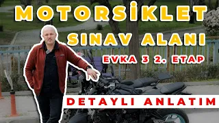 Tüm detayları ile İzmir/ Bornova/ Evka 3 Motorsiklet Sınavı Güzergahı 2. Etap