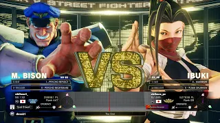 SFV Champion Edition 🔥 obiheart (M. BISON) Vs ebihara (IBUKI) 🔥 Online Match's 05-06-2023