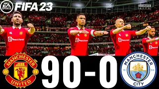 FIFA 23 -MESSI, RONALDO, MBAPPE, NEYMAR, ALL STARS | MAN UTD 90-0 MAN CITY - EMIRATES FA CUP FINAL !