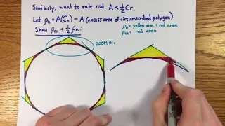 Area of a Circle, the BEST COMPLETE PROOF by Archimedes | Tricky Parts of Calculus, Part 3