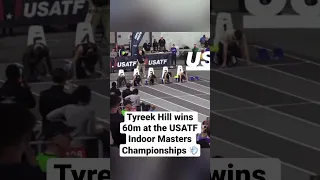 Tyreek Hill wins 60m at the USATF Indoor Masters Championships 💨 (via USATF)