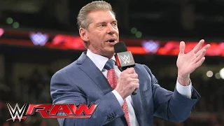 Mr. McMahon puts The Undertaker's legacy on the line at WrestleMania: Raw, March 21, 2016