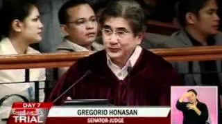Honasan: Trial outside the courtroom is proceeding faster than the trial here #CJonTrial