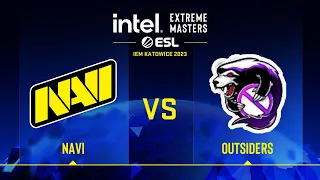 NaVi vs Outsiders | Map 1 Overpass | IEM Katowice 2023