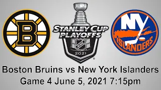 Boston Bruins vs New York Islanders Game 4 Live NHL Play by Play Reaction + Chat