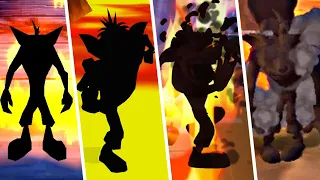 Burned Crash Bandicoot Animation In Crash Bandicoot Games (1996 - 2020)