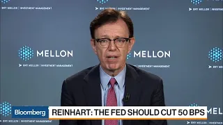 Economist Reinhart Says Fed Should Cut 50-Basis Points, Then Move On