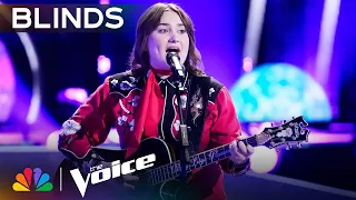 Four Chairs Turn for Ruby Leigh's One-of-a-Kind Performance | The Voice Blind Auditions | NBC