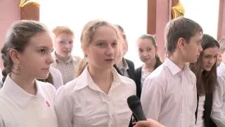 Передача знамени Победы в школу №138