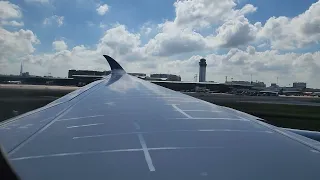 Vietnam Airlines A350 takeoff from Ho Chi Minh Airport.