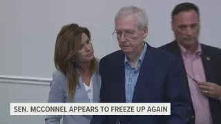 Sen. Mitch McConnell freezes up again during press event in Kentucky
