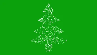 GREEN SCREEN | ANIMATED GLOWING CHRISTMAS TREE | CHRISTMAS TREE | CHROMA KEY