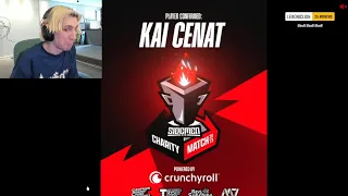 xQc Reacts to Kai Cenat announced for Sidemen Charity Match