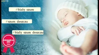 Biały szum padającego deszczu do snu dla niemowlaka 1 godzina, usypiający odgłos deszczu + wideo