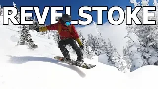 Earning Turns Snowboarding in Revelstoke, BC