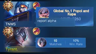 PRANK NOOB ALHA IN HIGH RANKED 😂 (then showing my real skill💀)