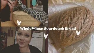 Whole wheat sourdough bread using fresh milled wheat