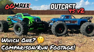 Maxx and the Outcast 4s v2 - comparison and run footage!