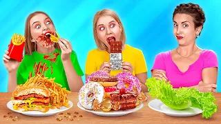 TYPES OF STUDENTS AT THE SCHOOL LUNCH || Relatable And Funny Situations At School by 123 GO! SERIES