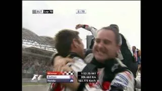 Jenson Button's first emotional win