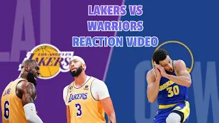 LAKERS VS WARRIORS WENT TO 2OTs (REACTION VIDEO) 🔥