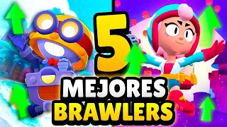 ¡COPAS FÁCILES! 🔥 TOP 5 *MEJORES* BRAWLERS del MOMENTO (JULIO)  ⬆ | Brawl Stars