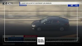Police in pursuit of stolen vehicle in LA