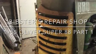 1955 Oliver super 88 part 1 pto shaft removal and project overview