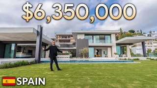 Touring $6,300,000 Ultra Modern Mansion in Marbella, Spain