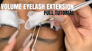 Full Volume Eyelash Extension Tutorial | EYELASH EXTENSION 101